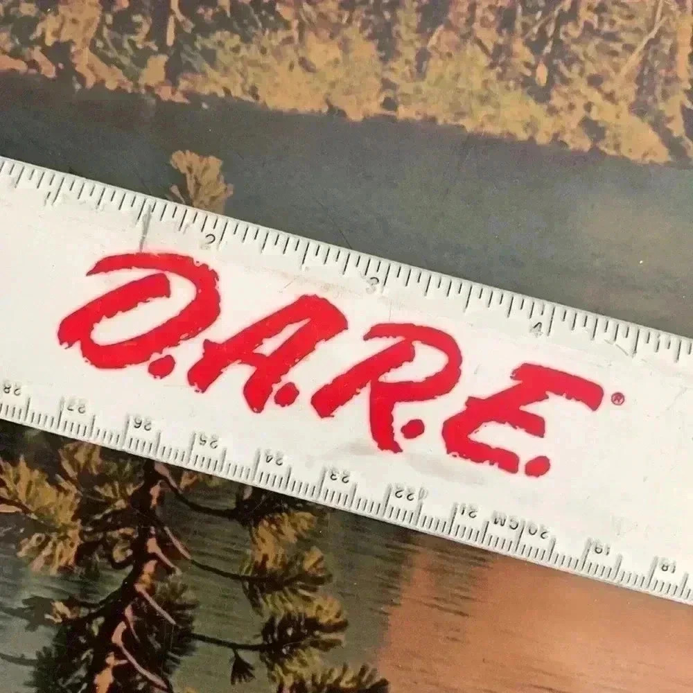 Vintage D.A.R.E. To Keep Kids Off Drugs Just Say No Plastic 12” Ruler 80s 90s - Picture 4 of 5